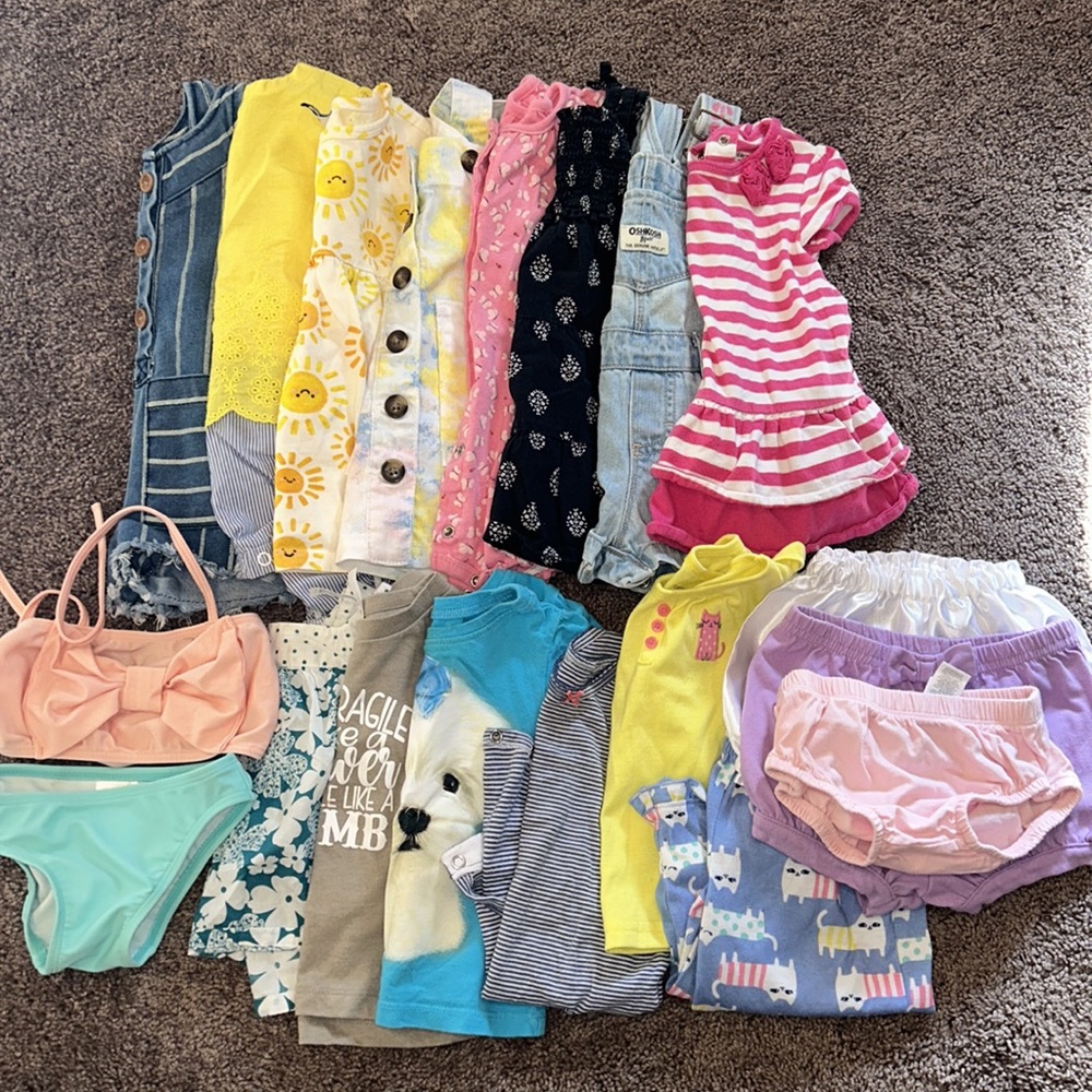 Babygirl 12m spring & summer dress romper top bloomers bundle!!